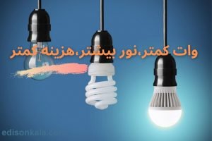 وات کمتر،نور بیشتر،هزینه کمتر