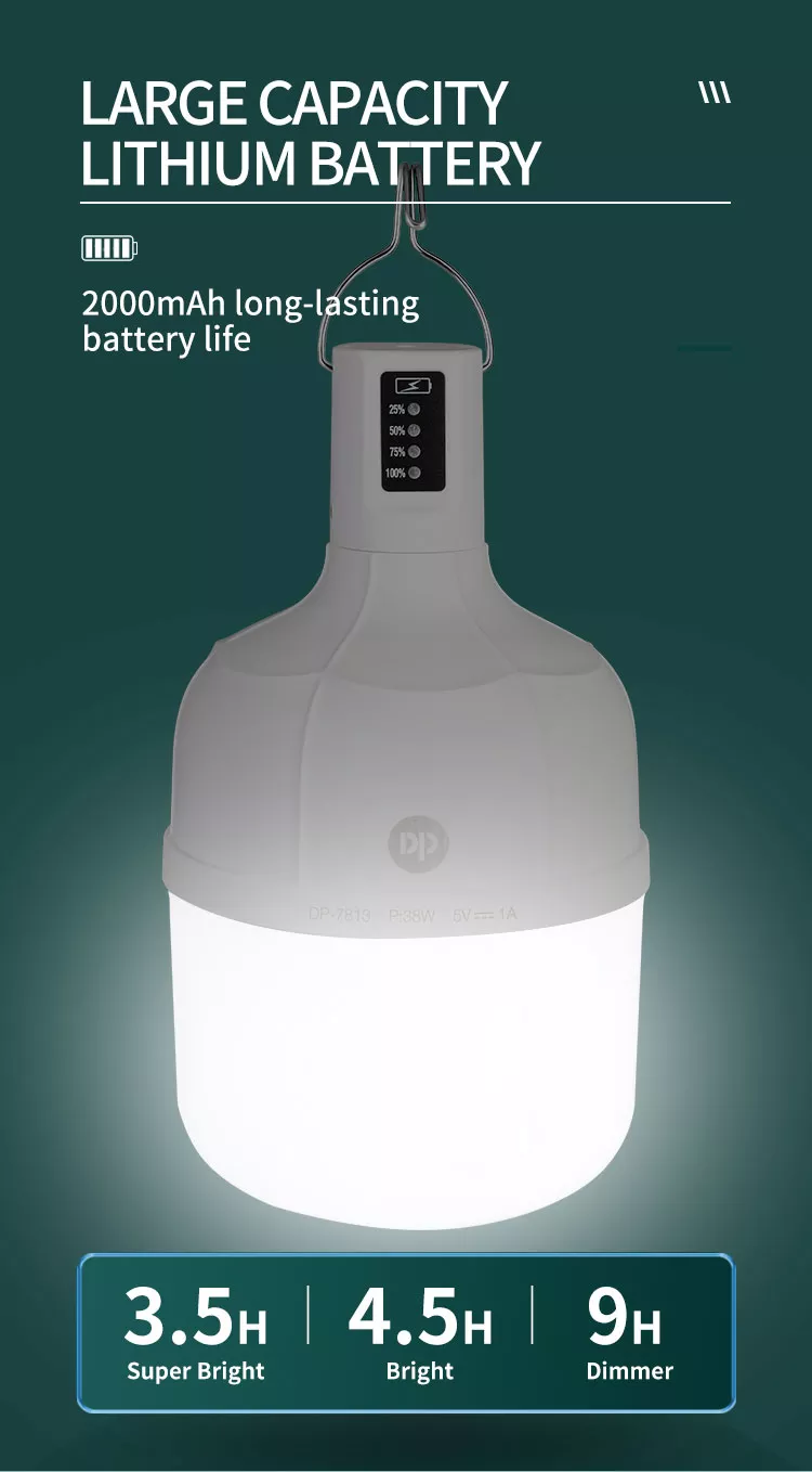 چراغ آویز شارژی ۱۸ وات DP-7812C