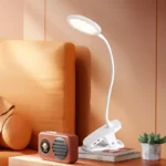 چراغ مطالعه شارژی گیره دار ویداسی WD-6051 مناسب مطالعه و کار، USB دار